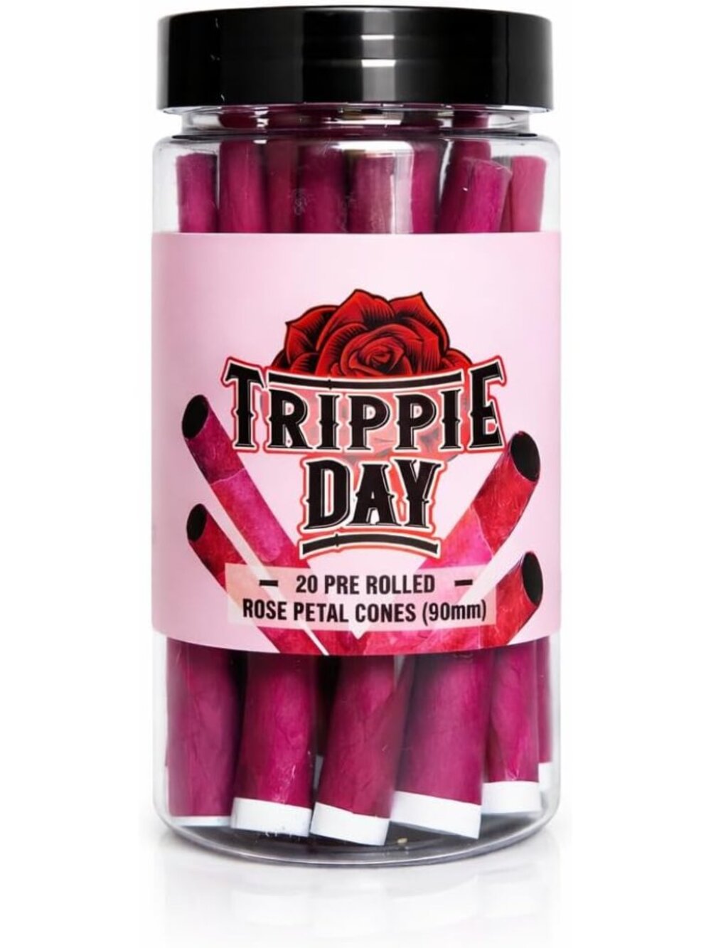 20 Rose Cones Flower Petal Prerolled Cone Wraps | Valentines Day gift for her/hi